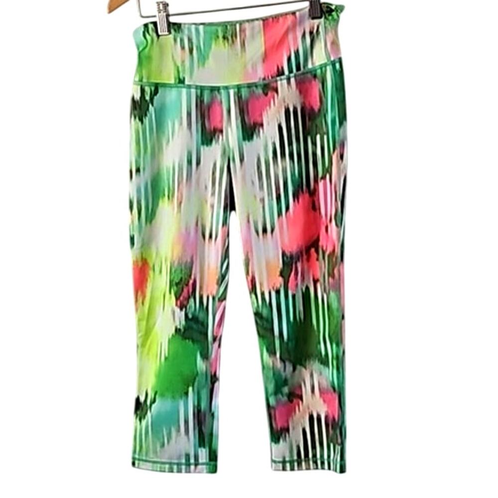 Athleta Bright Multi-Colored Active Capri Legging… - image 7